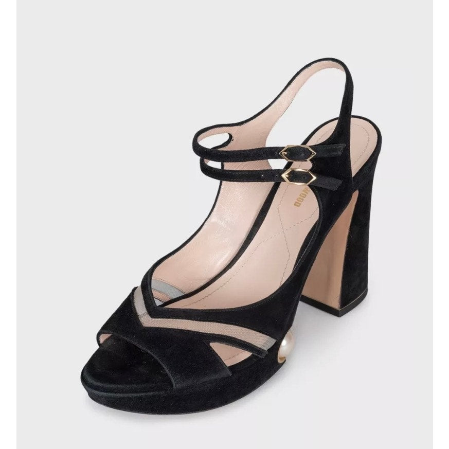 Nicholas Kirkwood Pearl Suede Sandals - Size 39 Pre-owned