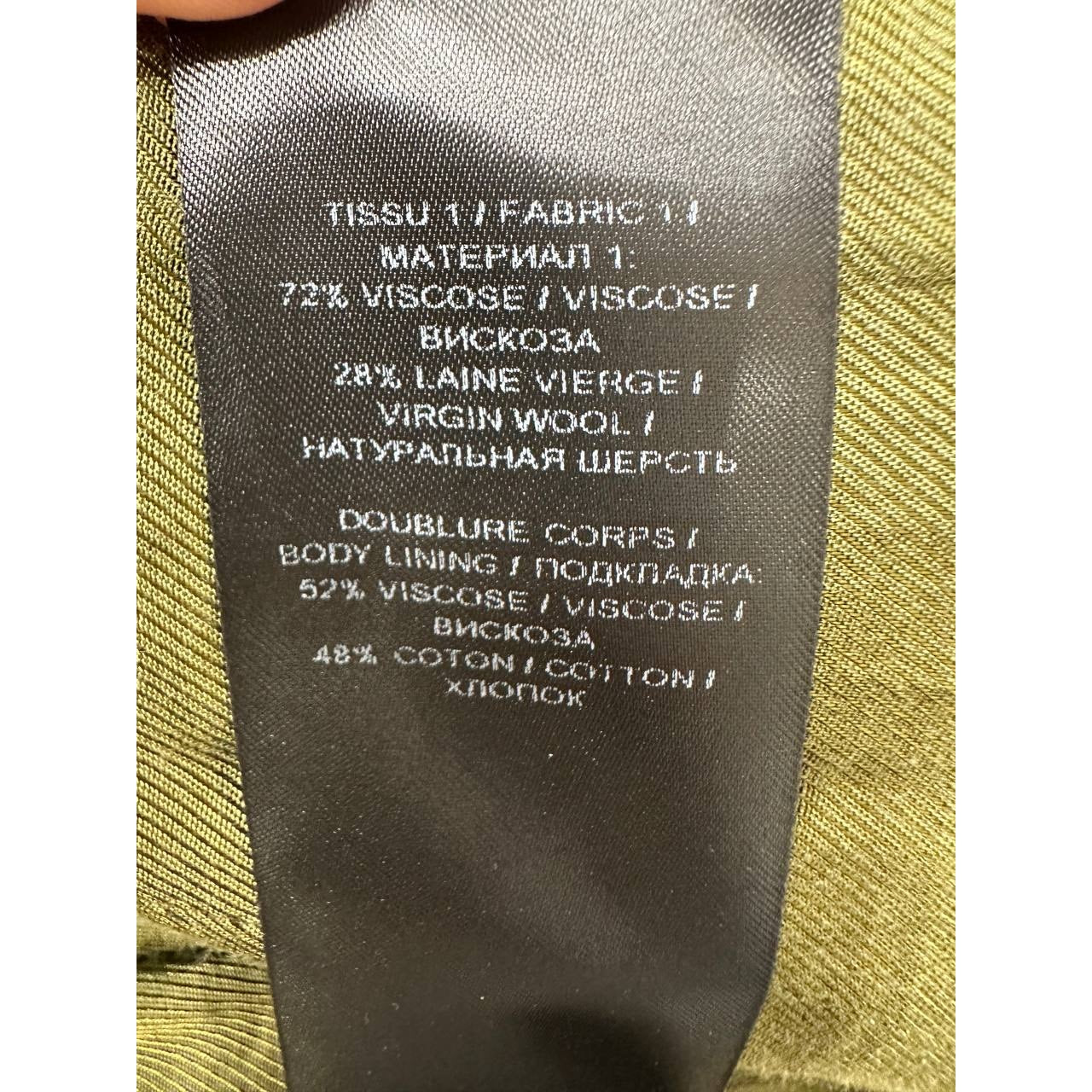 Balmain Green Twill Suit - EU 36 (S) Pre-owned