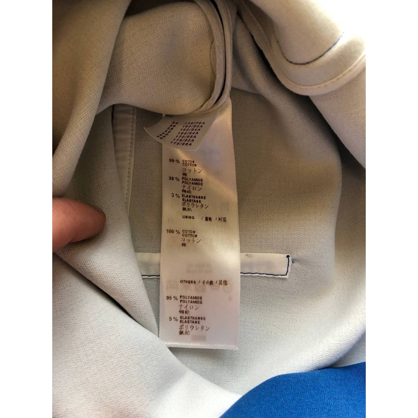 Louis Vuitton Blue Fitted Zip Dress - IT38 / XS Pre-owned