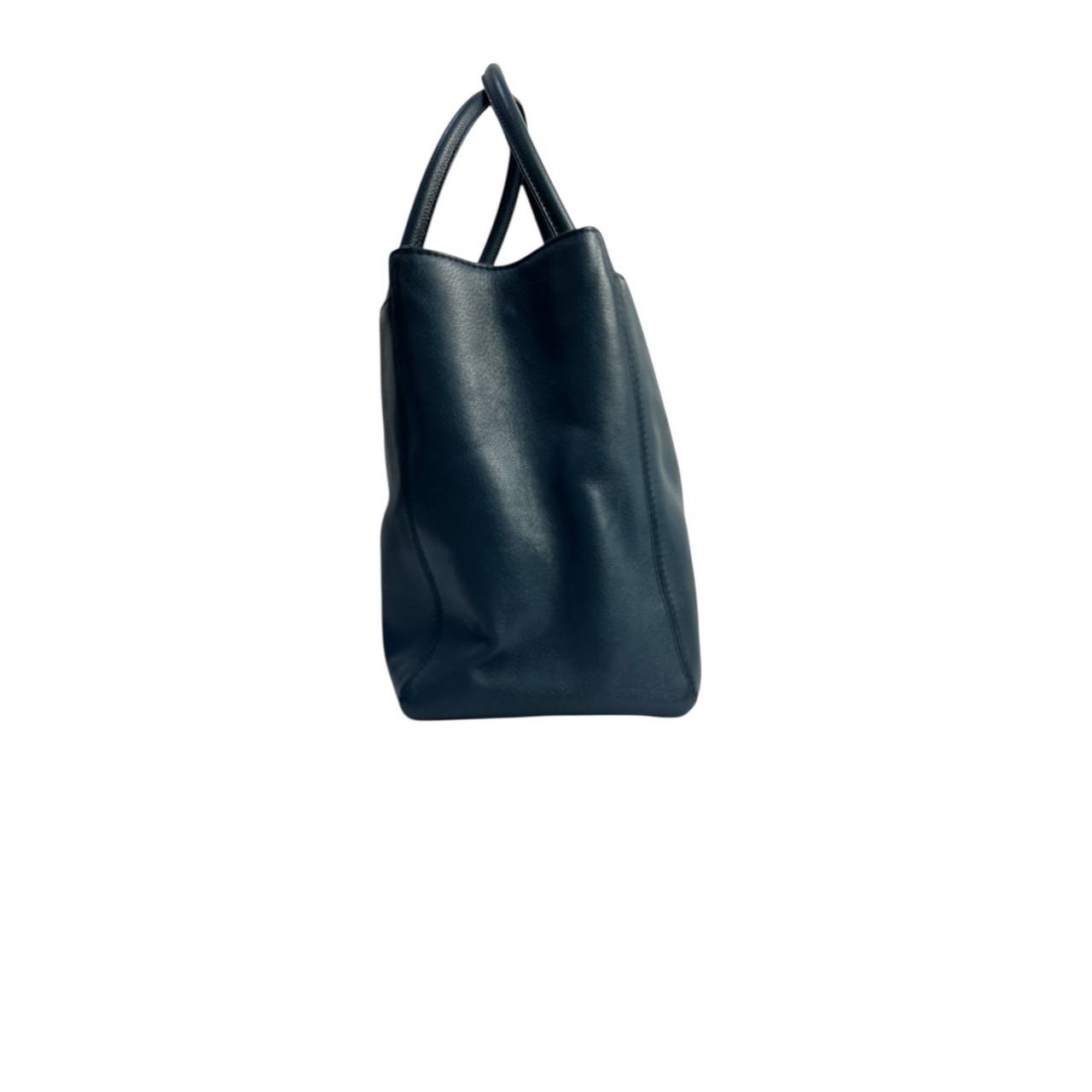 Chanel Executive Blue Caviar Leather Tote Bag pre-owned