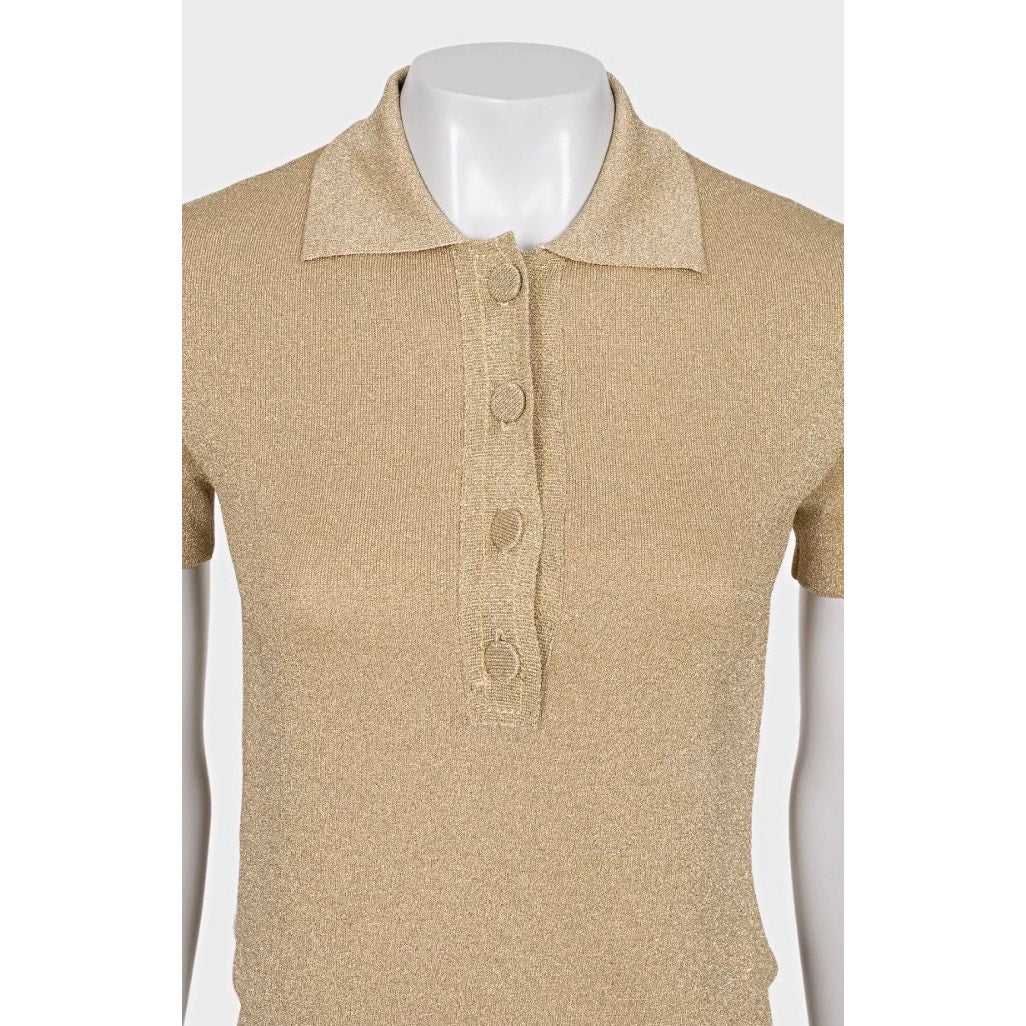 NWOT Christian Dior Gold-Tone Suit Sz.34 Pre-owned