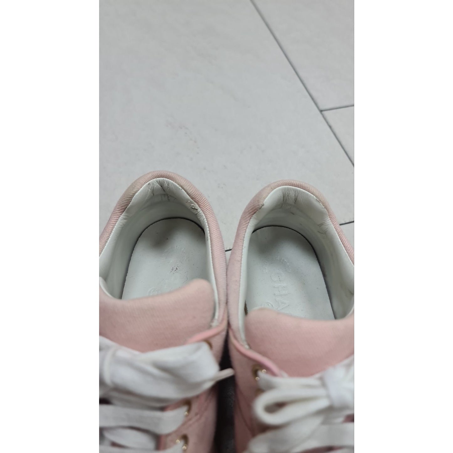 Chanel Pink Sporty Sneakers Sz.38 Pre-owned