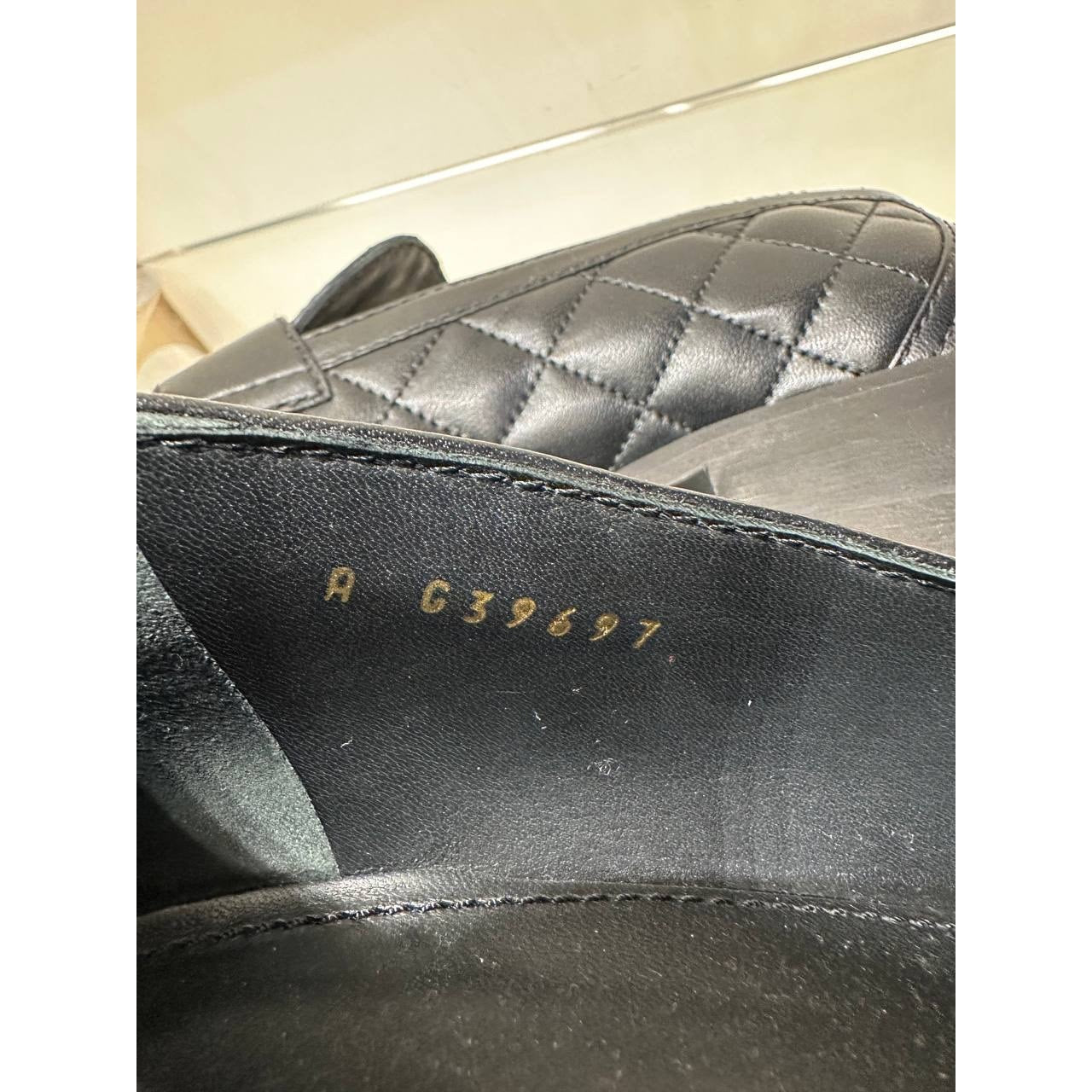 Chanel 23C Paris–Monte Carlo Quilted CC Heart Loafers Sz.39 Pre-owned