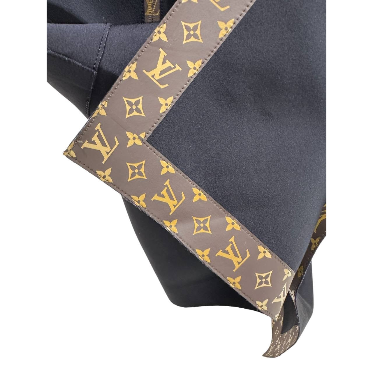 Louis Vuitton Black Monogram Peplum Top Size 34 Pre-owned