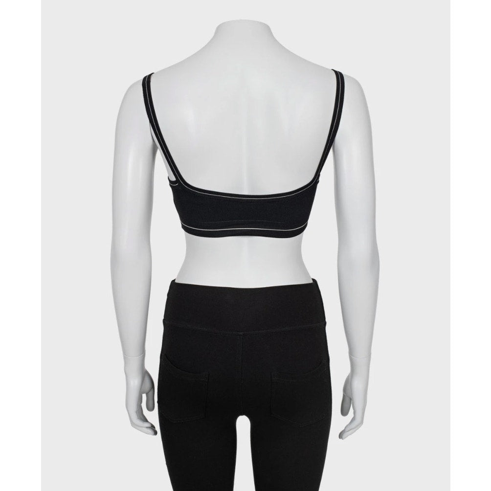 Khaite Carmelo Logo Band Ribbed Bralette - Size XS pre-owned