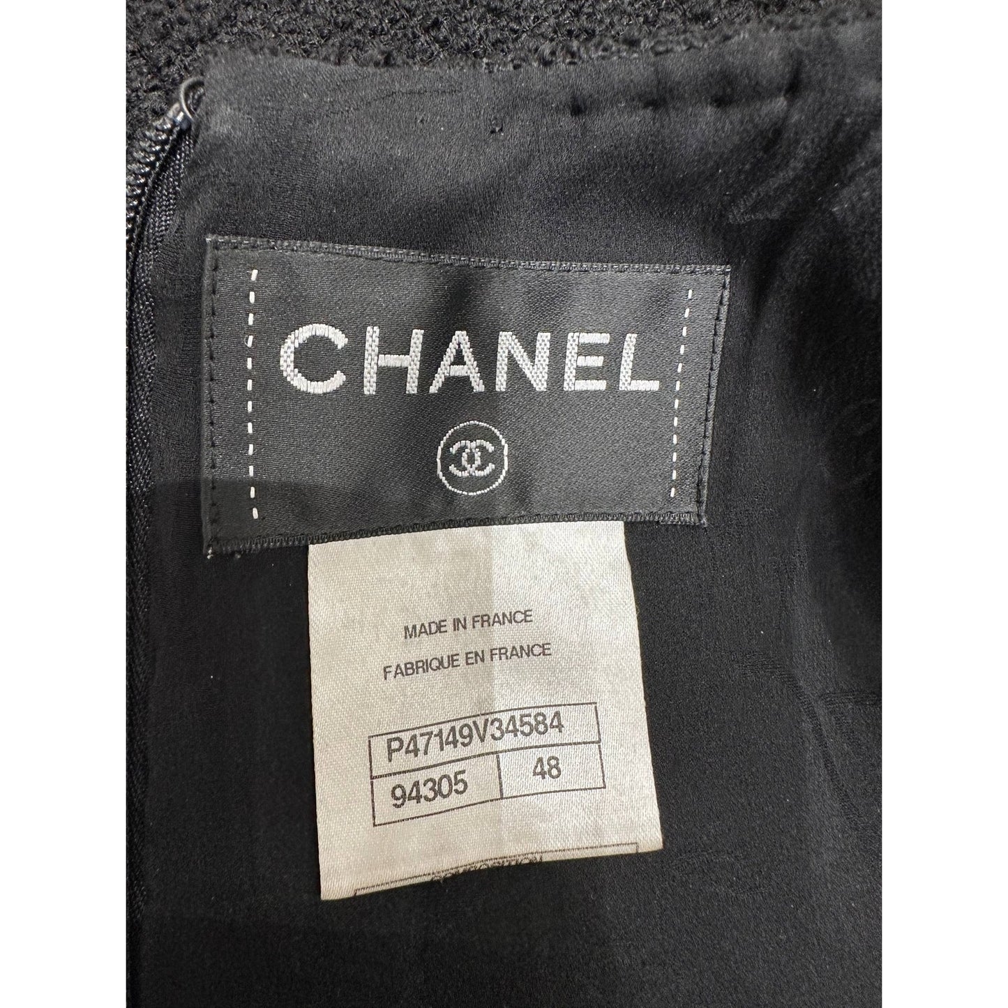 Chanel Black Bouclé Jacket & Dress Set - FR 48 Pre-owned
