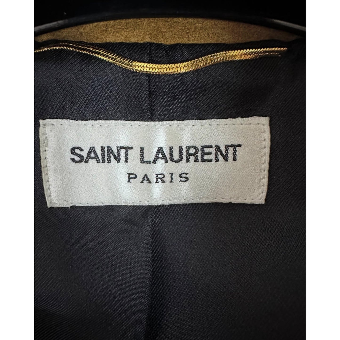Saint Laurent Mustard Suede Fringe Jacket Sz.40 Pre-owned