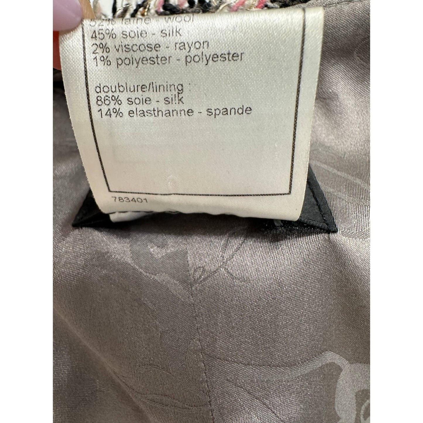 Chanel 08A Black Jacket - Structured FR 36 Pre-owned