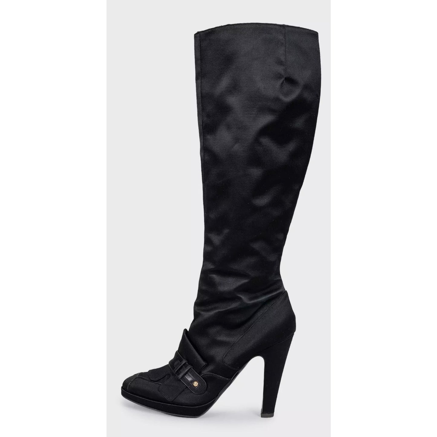 Gianfranco Ferré Black Textile Ankle Boots - EU 37 Pre-owned