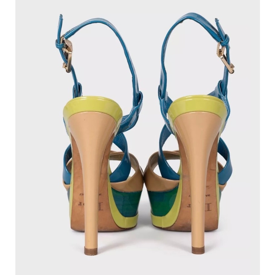 Christian Dior Leather Open-Toe High Heel Sandals - EU 36.5 Pre-owned