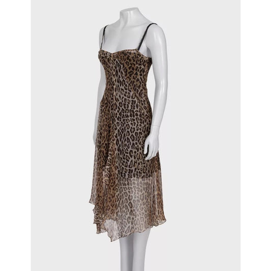 Dolce & Gabbana Animal Print Silk Slip Dress - IT40/S pre-owned