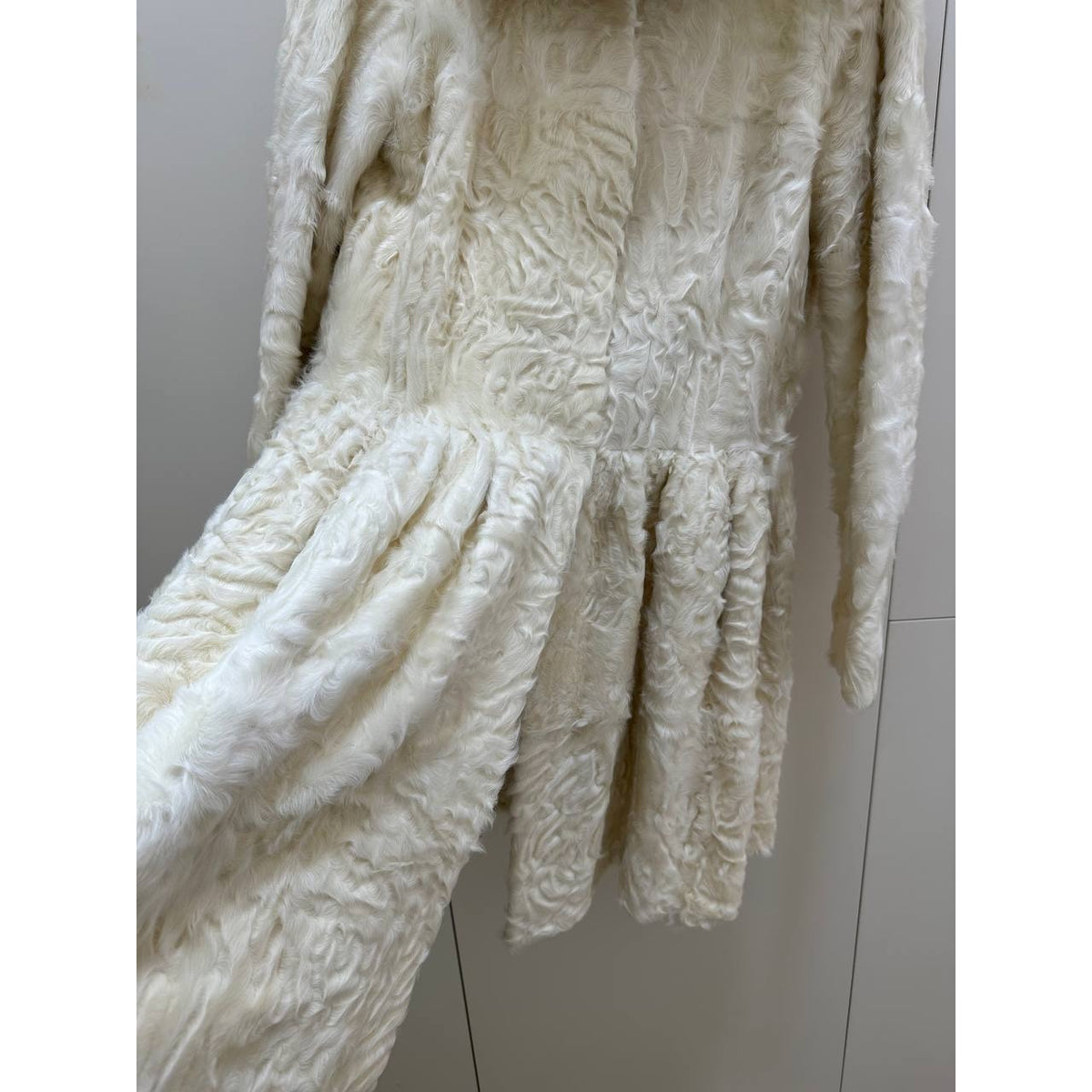 J. Mendel Paris Ivory Coat with Detachable Hood Size S Pre-Owned