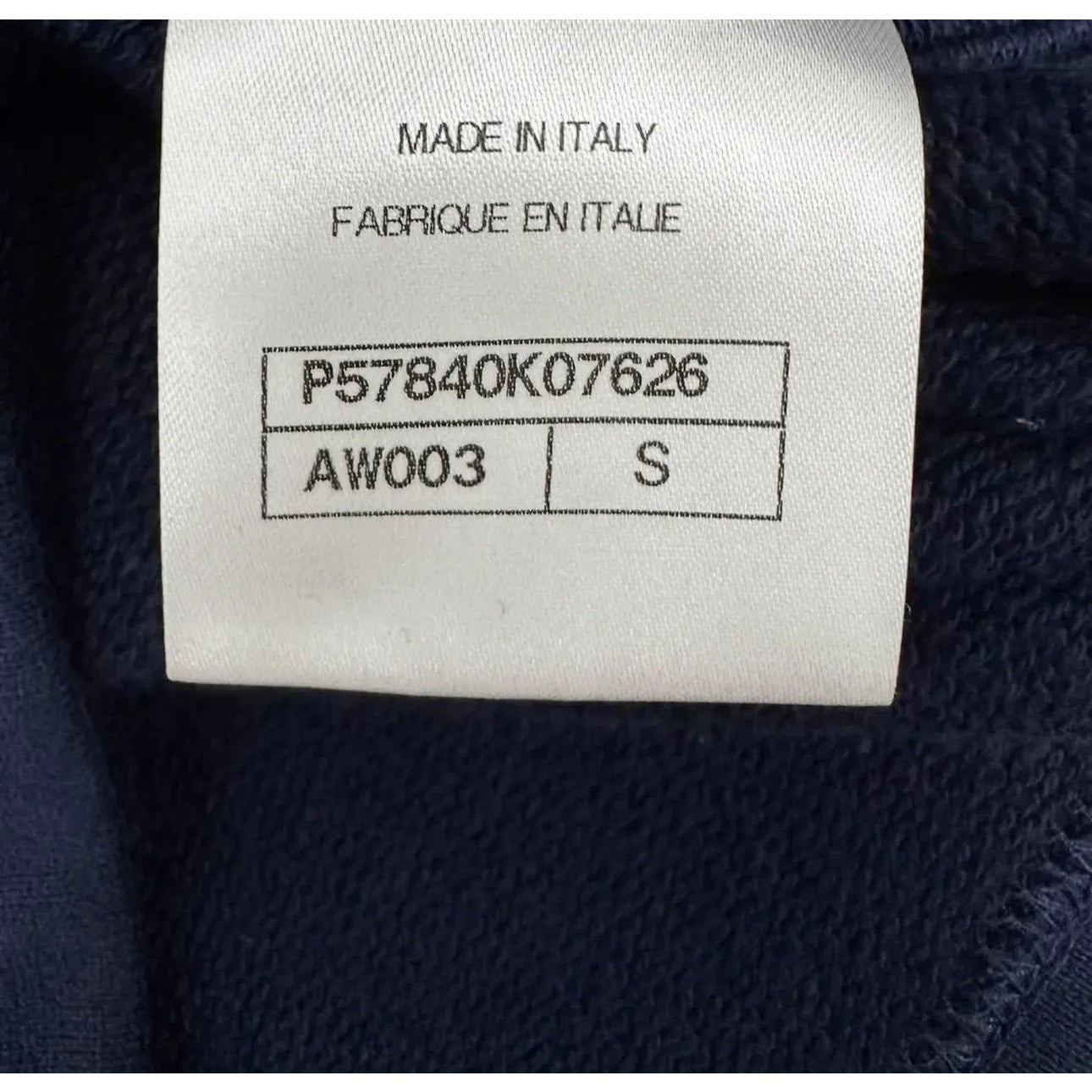 Chanel Navy Blue Grecian Goddess CC Print Cotton T-Shirt Sz.S pre-owned