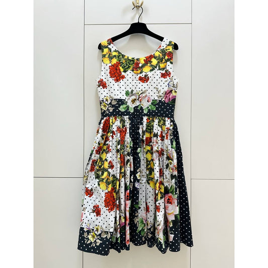 Dolce & Gabbana Majolica Floral Summer Dress IT42 M pre-owned