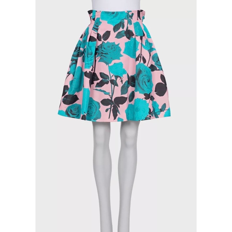NWOT Christian Dior Silk Floral Print Skirt FR38 M Pre-owned