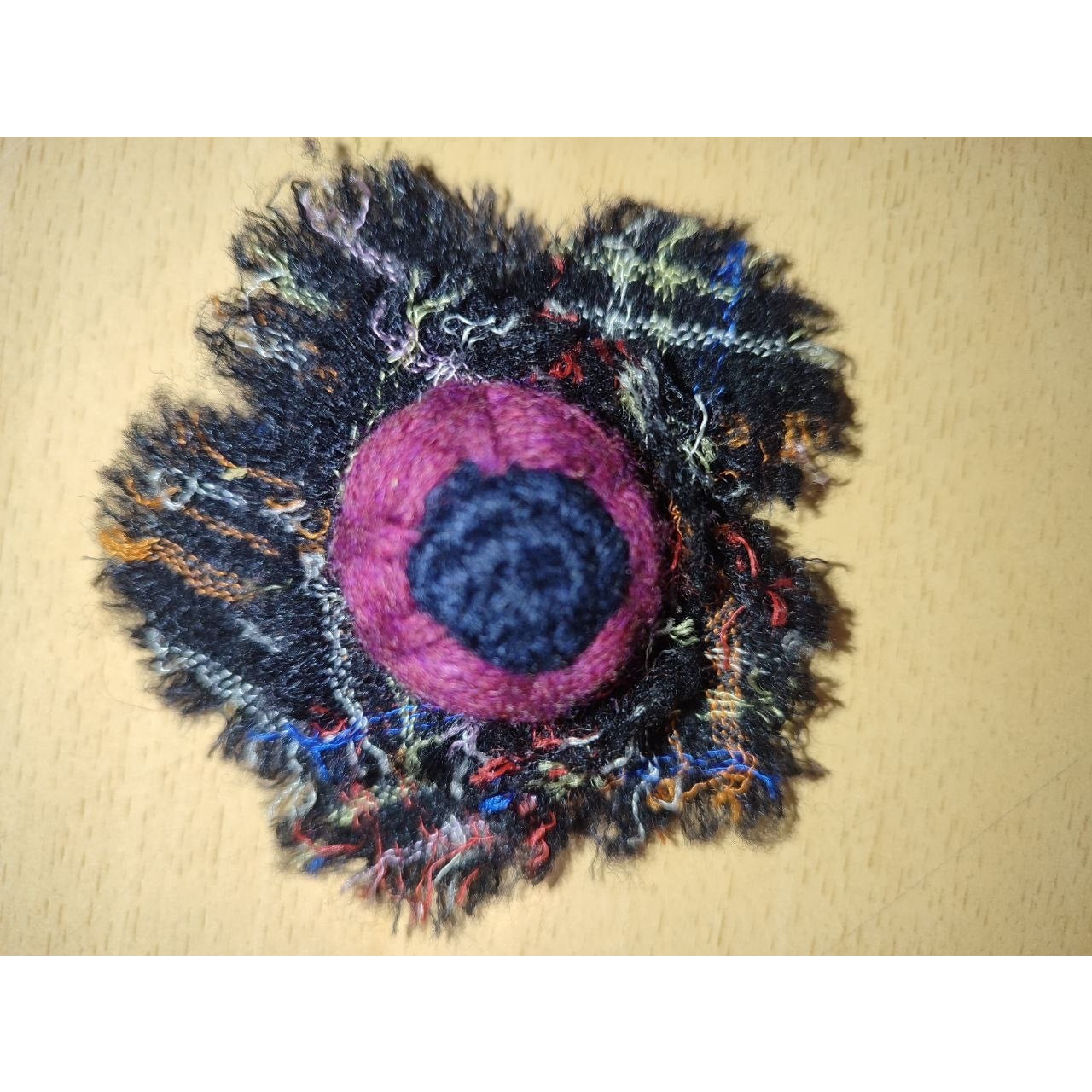 Chanel Fall 2013 RTW Raw-Edge Multicolor Brooch Pre-owned