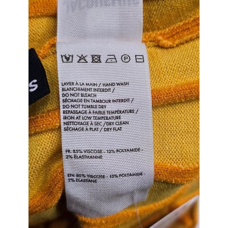NWOT Jacquemus Maille Malha Orange Knit Mini Dress EU 36 Pre-owned