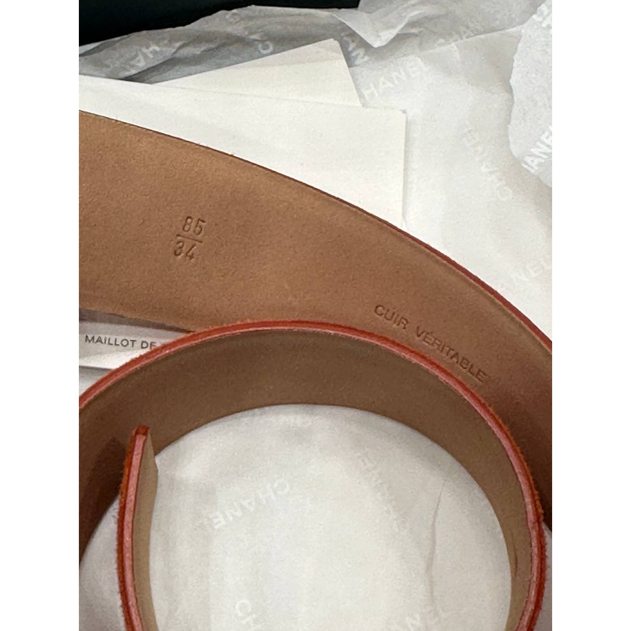 NWOB Chanel Suede Belt Cruise 2011 - Size 85 pre-owned