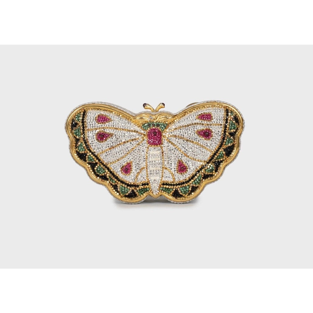 Judith Leiber Butterfly Crystal Clutch Bag Pre-owned