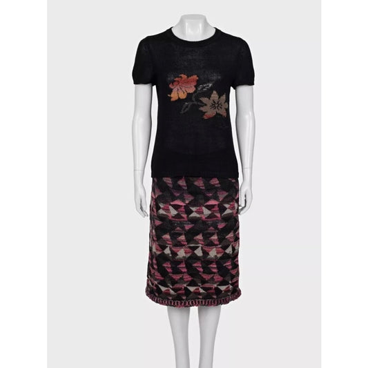 Chanel Geometric Knit Top & Skirt Set - Size38/ M pre-owned