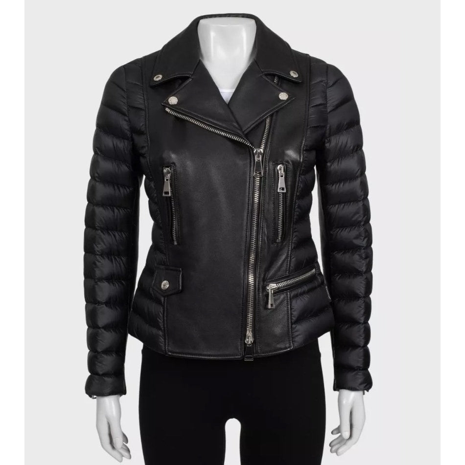 NWOT Moncler Souci Black Fitted Down Jacket  S Pre-owned