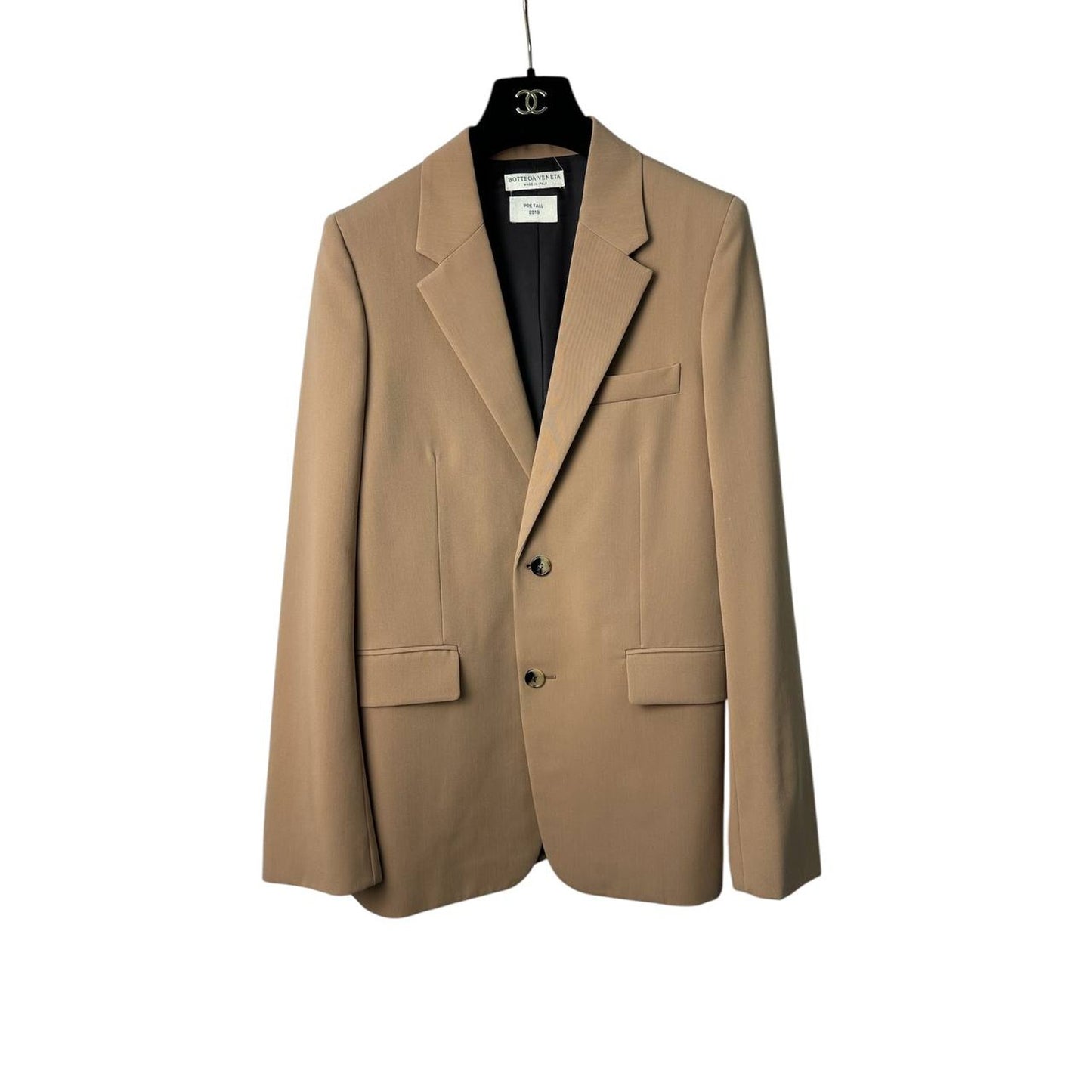 Bottega Veneta 2019 Beige Longline Blazer Sz.40 Pre-owned