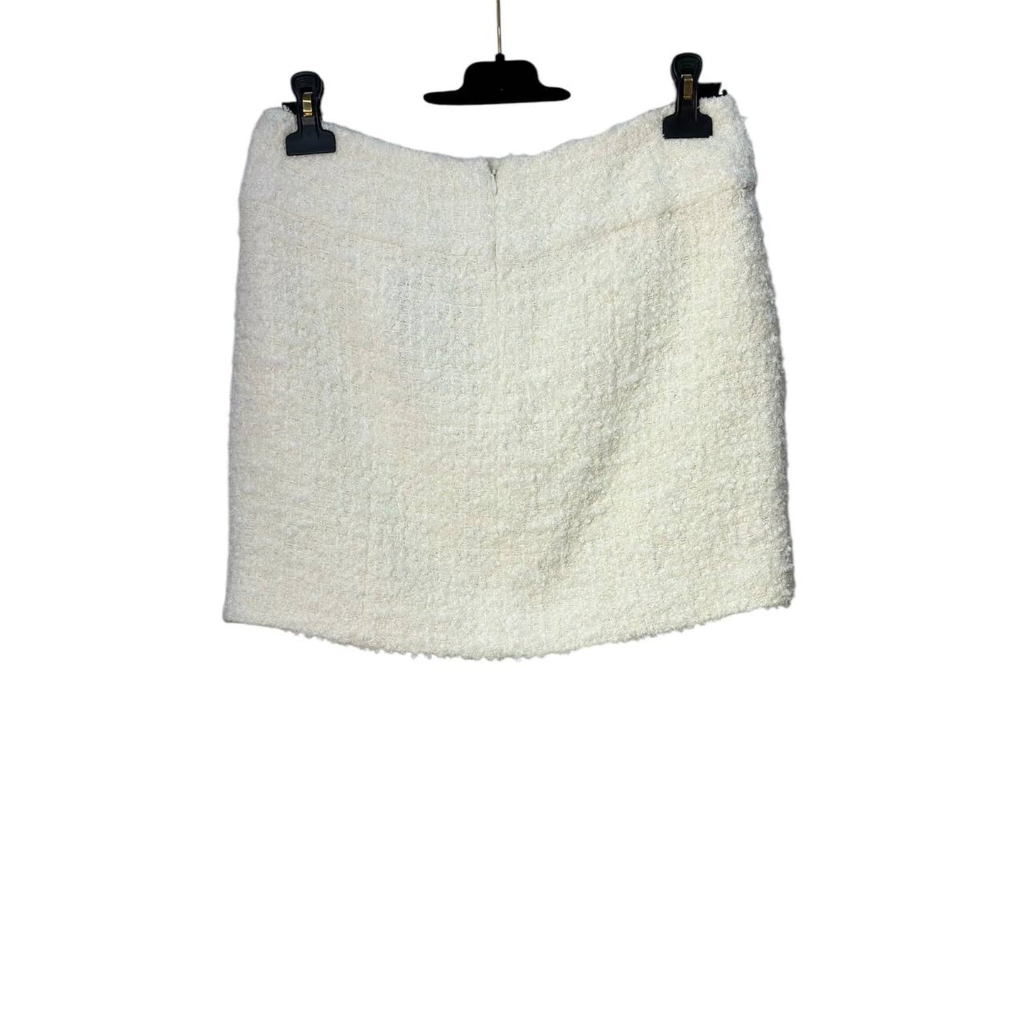 Chanel Tweed Ivory Mini Skirt  Sz.40 pre-owned