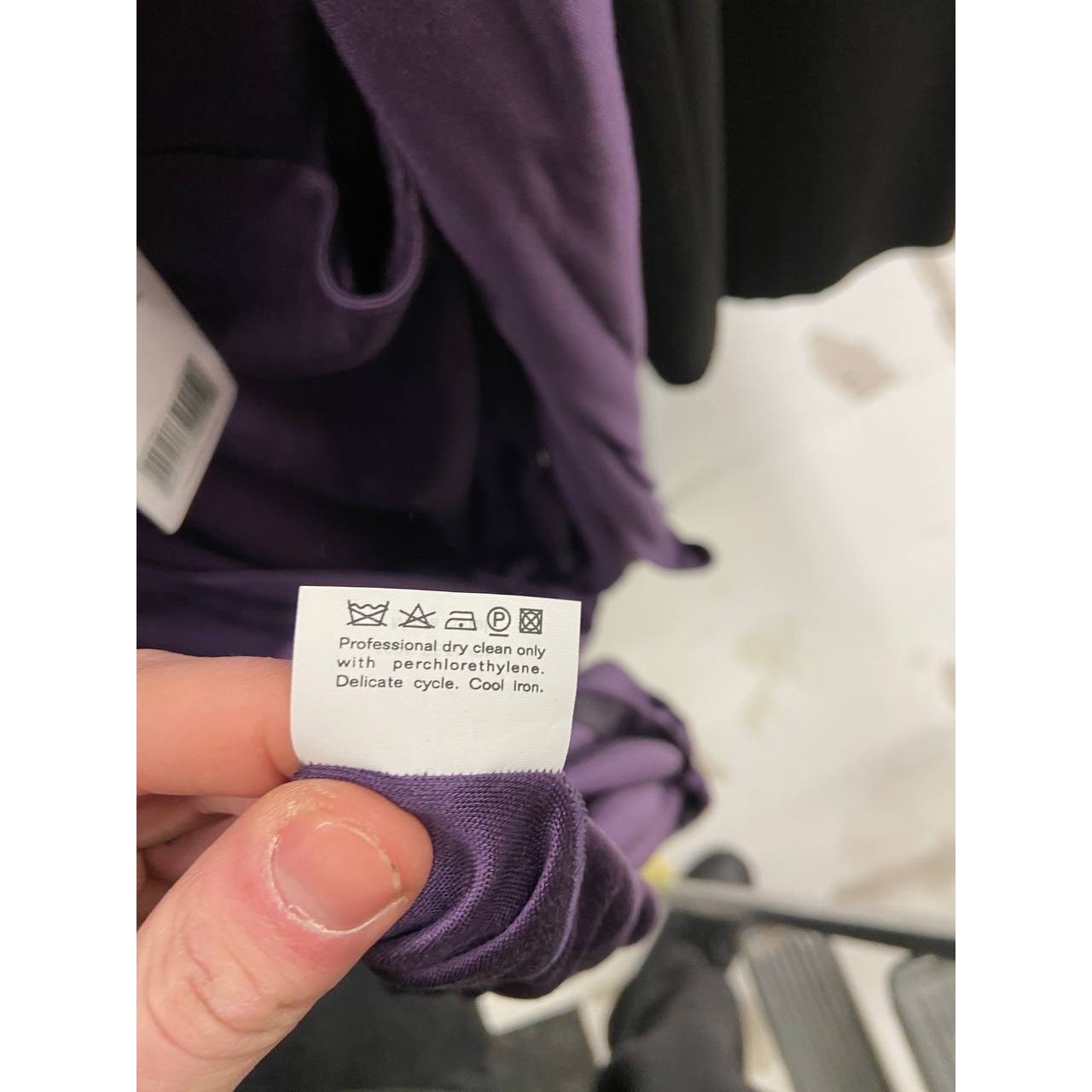 Saint Laurent Violet 100% Silk Belted Dress - Size S Pre-owned