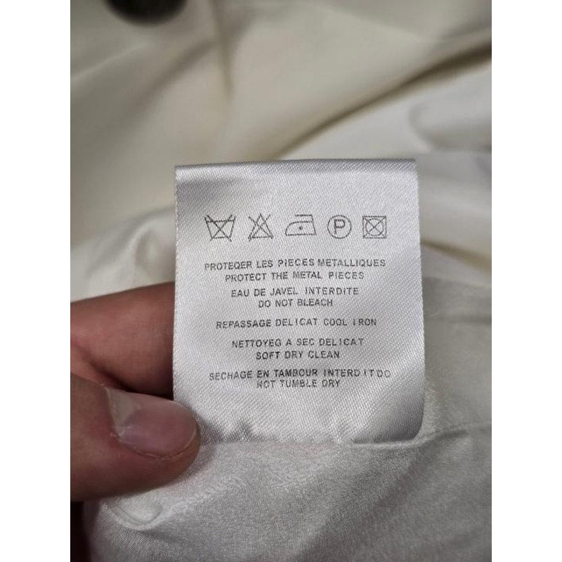 Balmain White Fitted Dress - FR 42 / XL Pre-owned