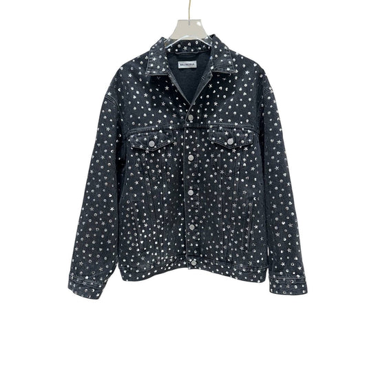 Balenciaga Grey Denim Jacket - Women's Size 34 Pre-owned