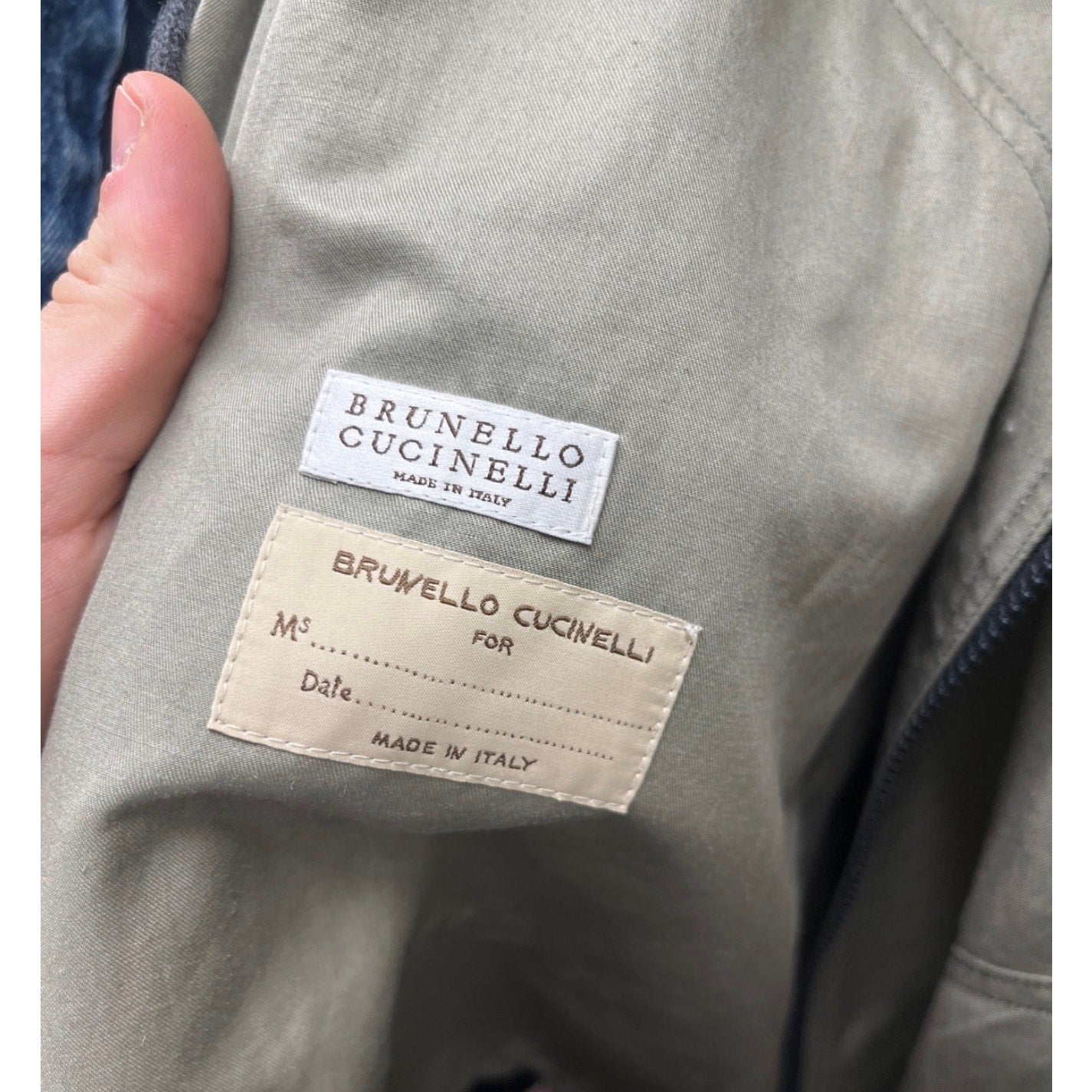 Brunello Cucinelli Green Hooded Coat - IT40/S Pre-owned