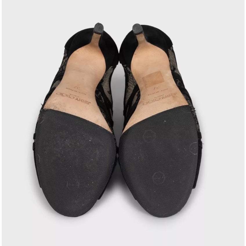 Jimmy Choo Black Suede Ankle Boots - EU 37 Pre-owned