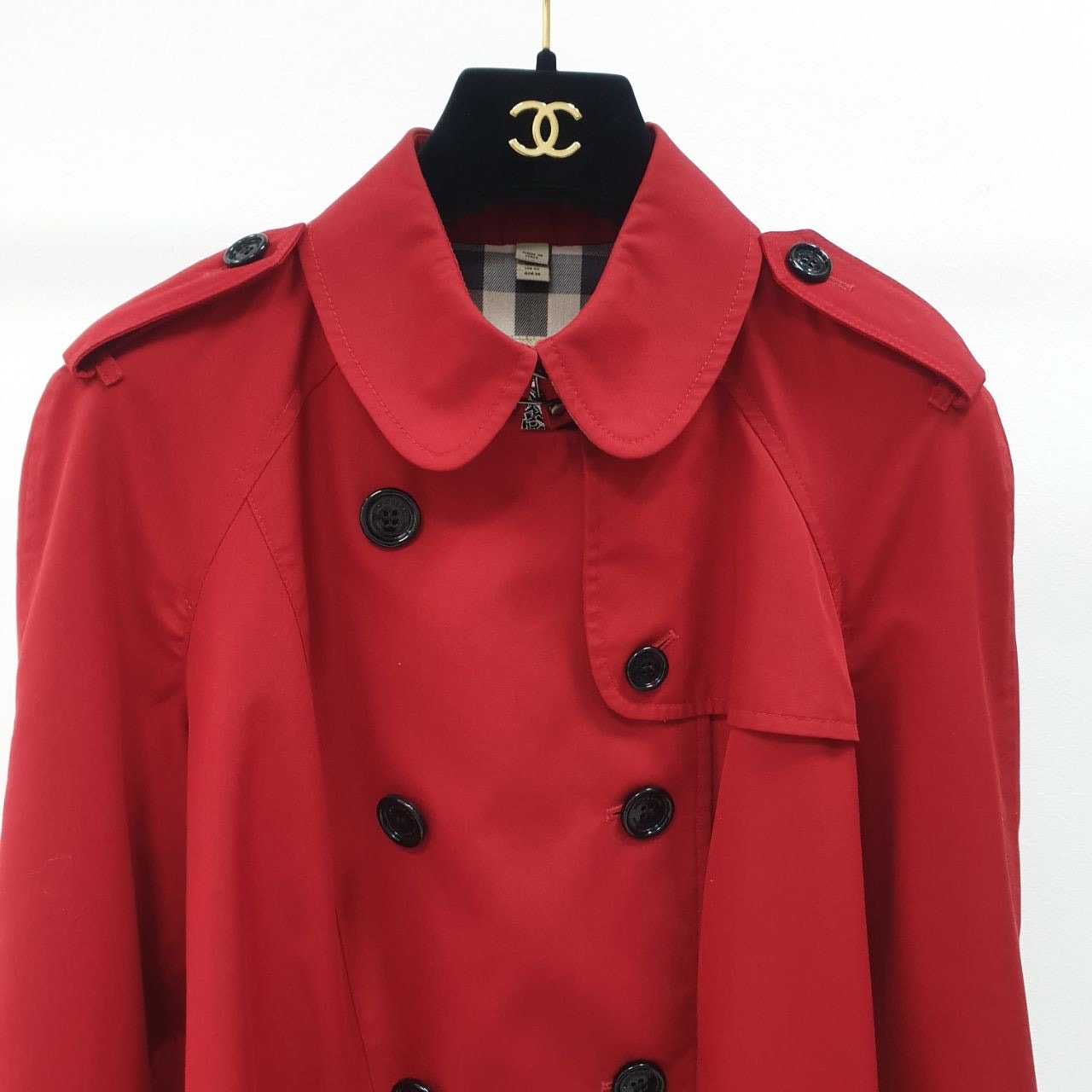 Burberry Brit Red Trench Coat  Size 42 (US 10) Pre-owned