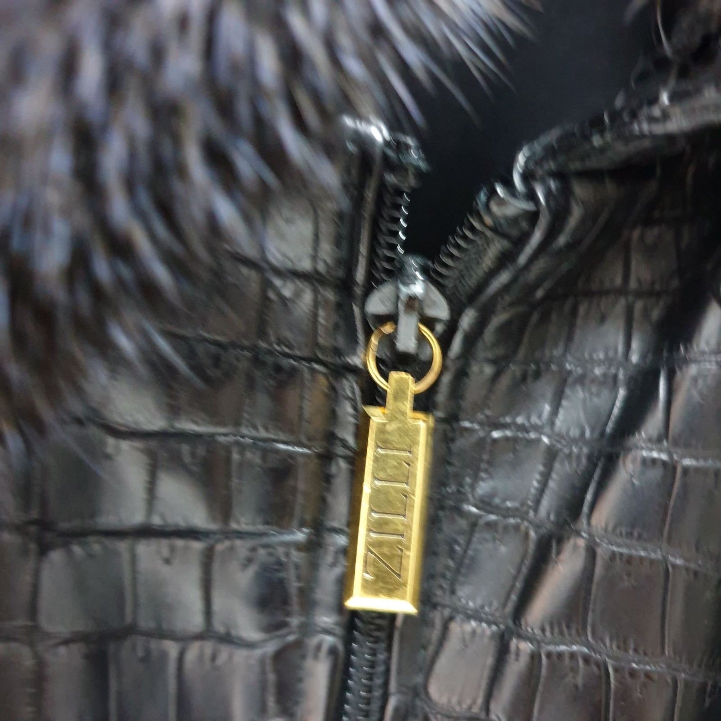 Zilli Crocodile Leather Mink Fur Lined Jacket Size 58 Pre-owned