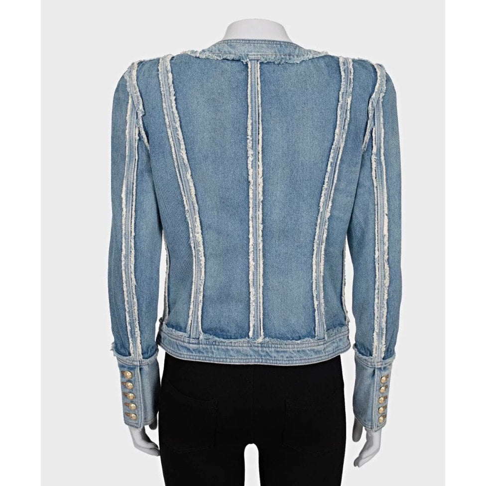 Balmain Raw-Edge Denim Jacket - Size FR38 / M pre-owned