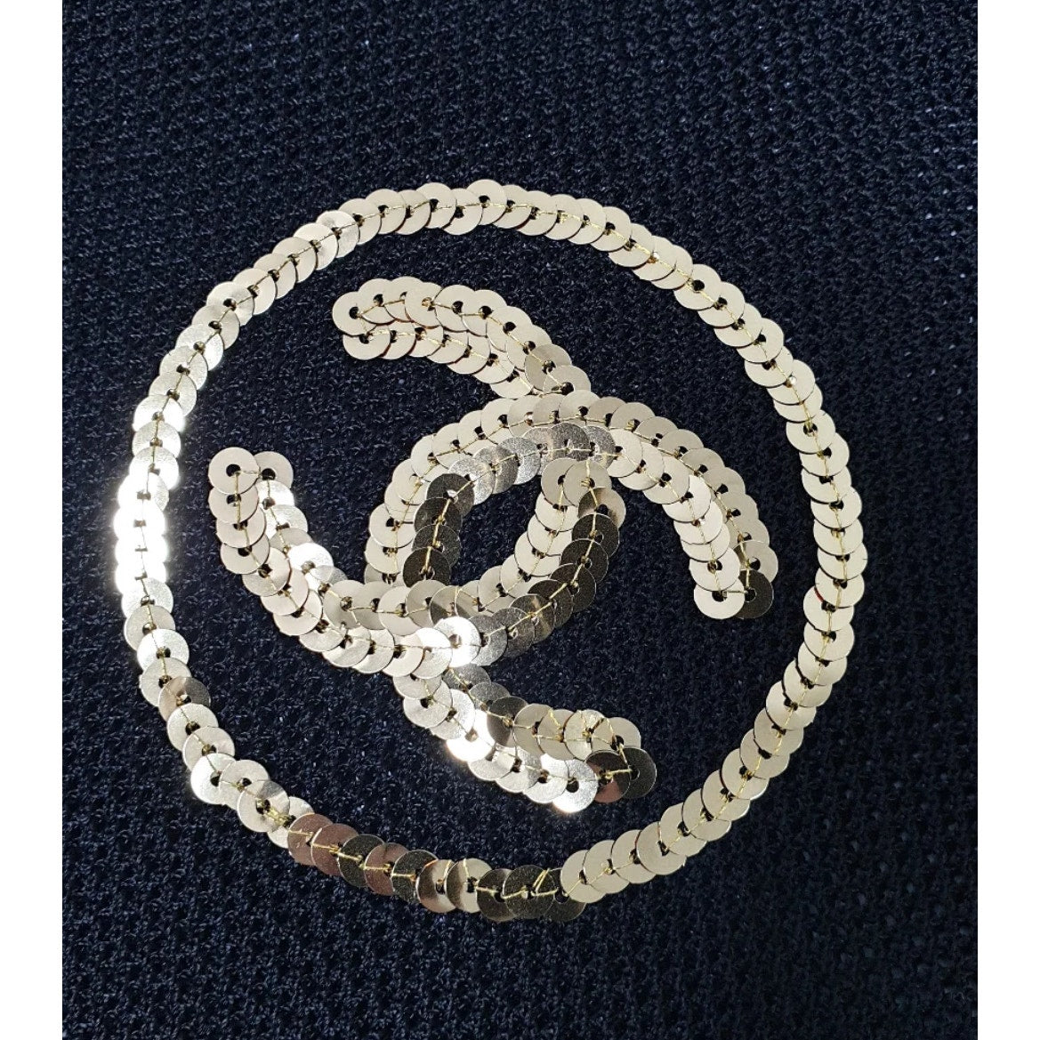 Chanel Black CC Logo Jumper with Net Sleeves - Size S Pre-owned