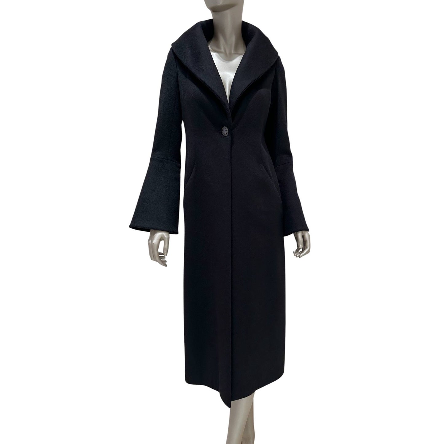 Chanel Rare Cashmere & Wool Bell Sleeve Coat FR 36 Pre-owned