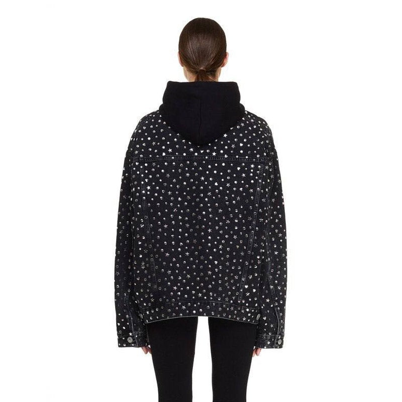 Balenciaga Grey Denim Jacket - Women's Size 34 Pre-owned