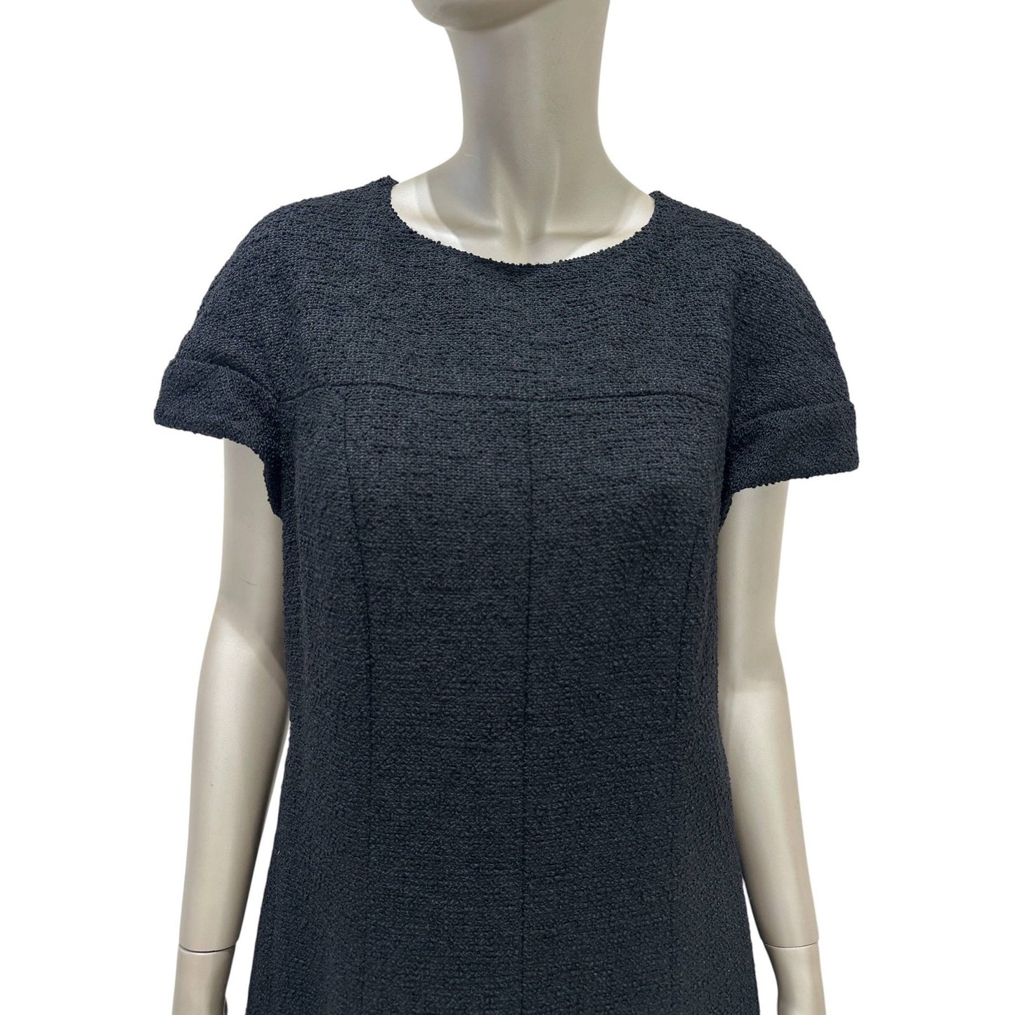 Chanel Black Bouclé Jacket & Dress Set - FR 48 Pre-owned
