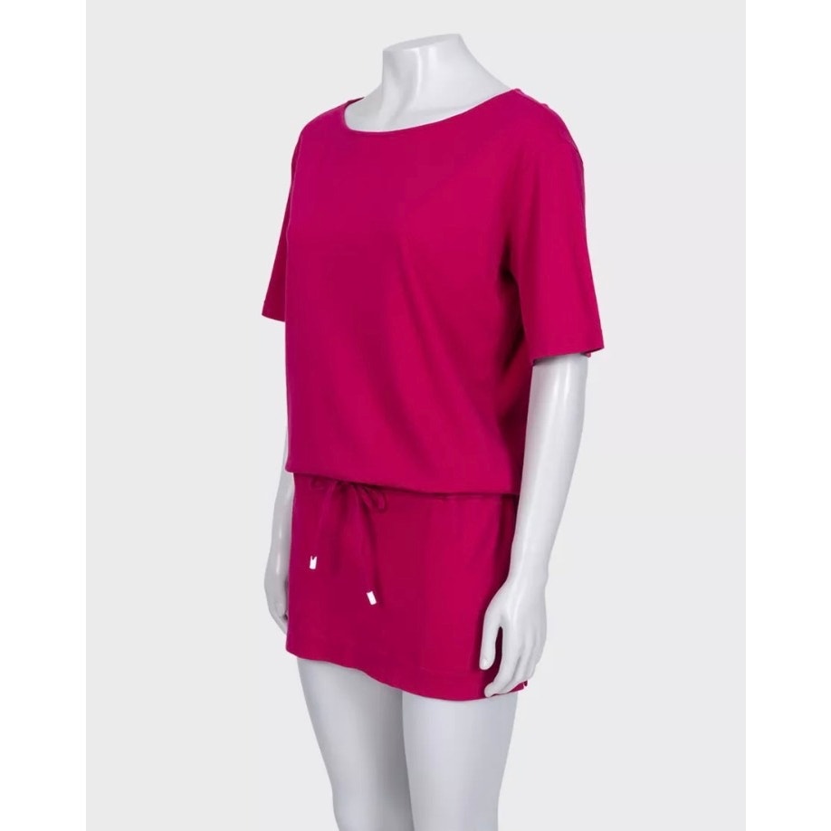 Hermès Pink Cotton Drawstring Dress  Sz.40 Pre-owned