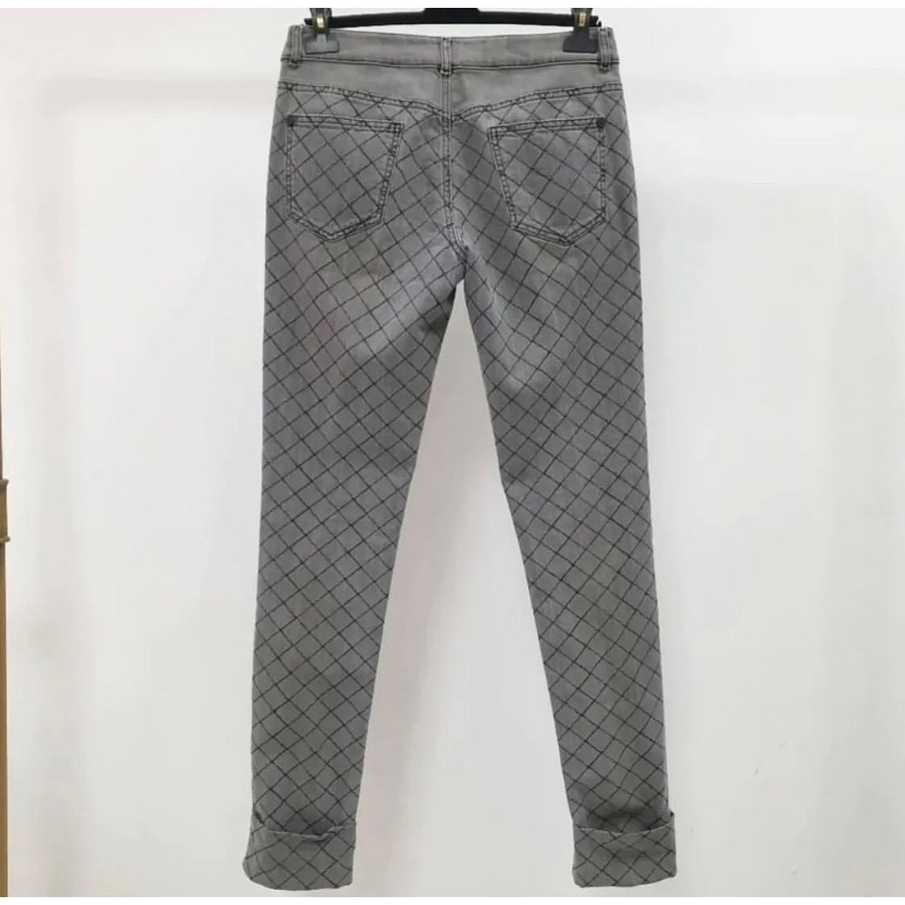 Chanel Quilted Skinny Jeans Sz.40 Pre-owned