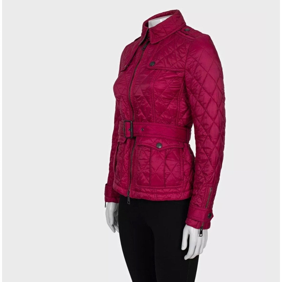 Burberry Pink Fitted Jacket - Size XS Pre-owned