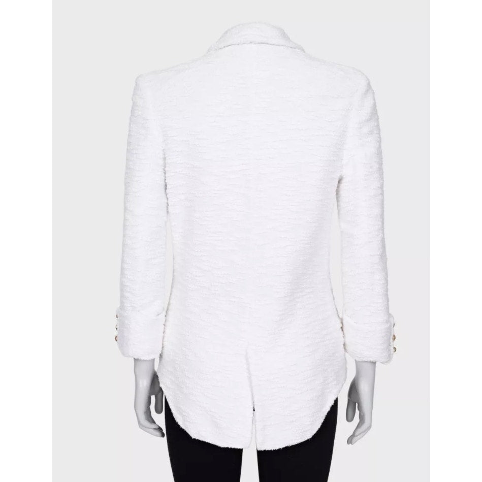 Balmain White Double-Breasted Jacket Sz.M/FR38 pre-owned