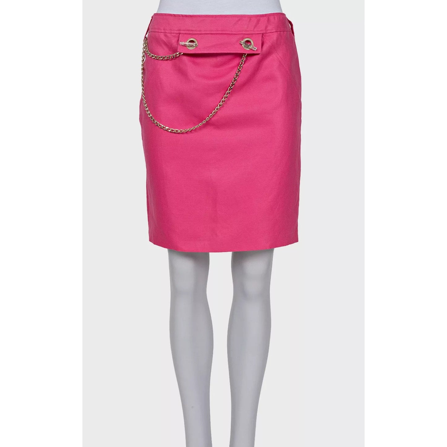 Versace Pink Cotton Skirt Suit - Size S Pre-owned