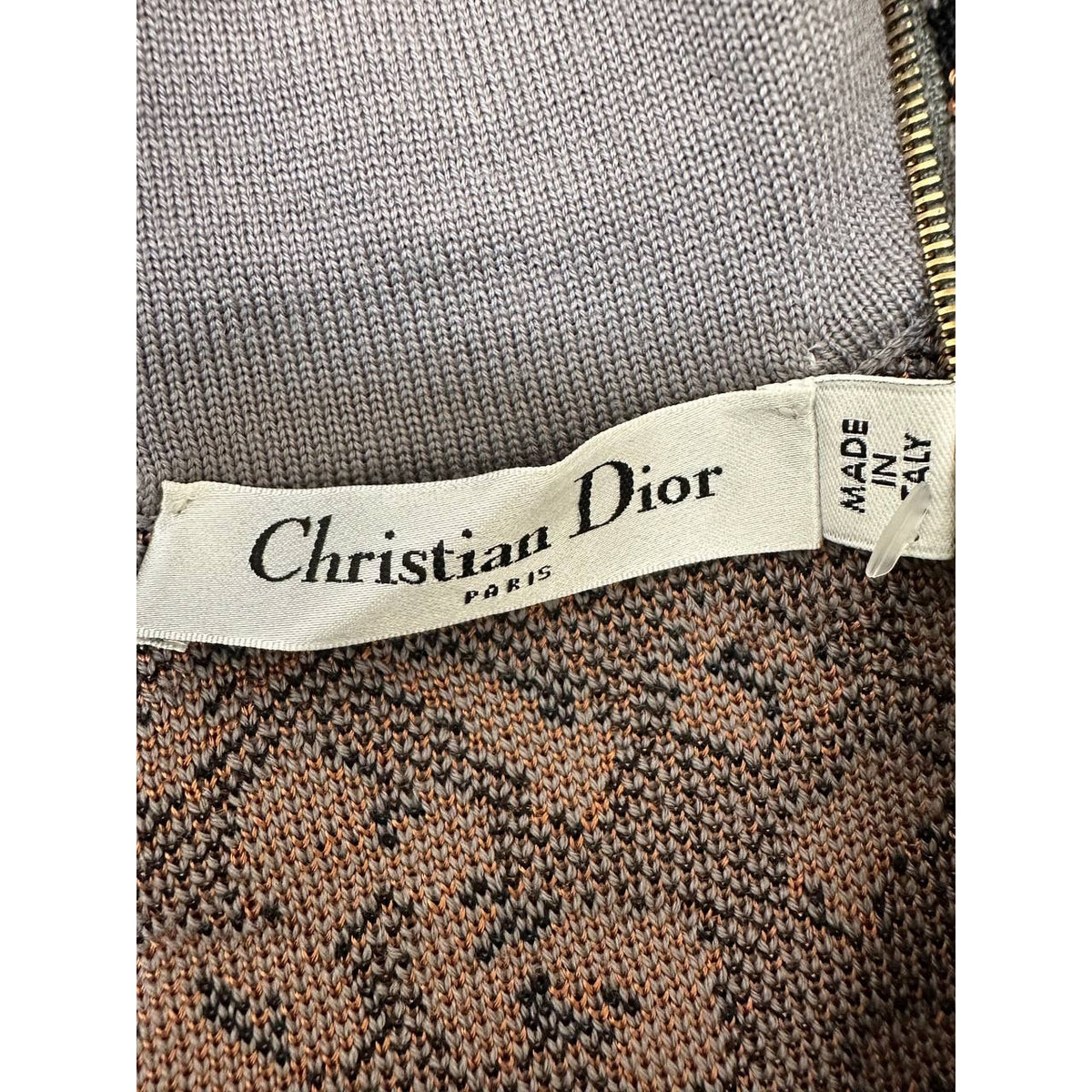 Christian Dior Paris Leopard Knit Dress - FR 38 / US 6 Pre-owned