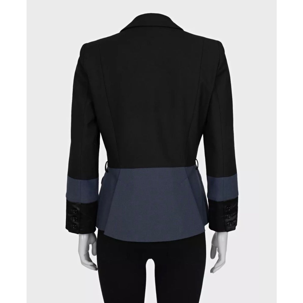 Just Cavalli Black Fitted Blazer Jacket Sz.42 Pre-owned