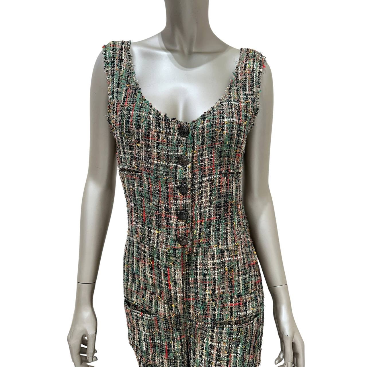 Chanel 2017 Timeless Tweed Jumpsuit  FR 38 Pre-owned