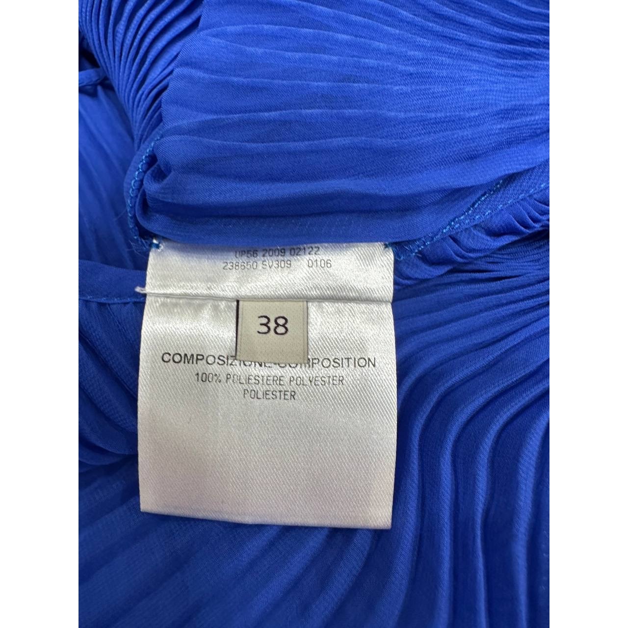 Stella McCartney Blue Pleated Maxi Dress sz.38 pre-owned