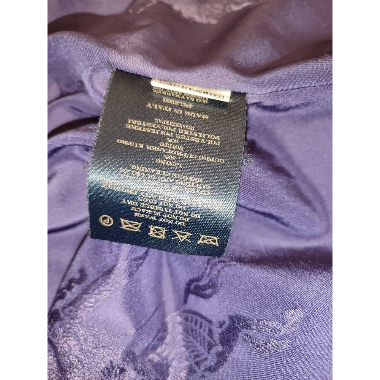 Burberry Purple Double-Breasted Coat IT42 M Pre-owned