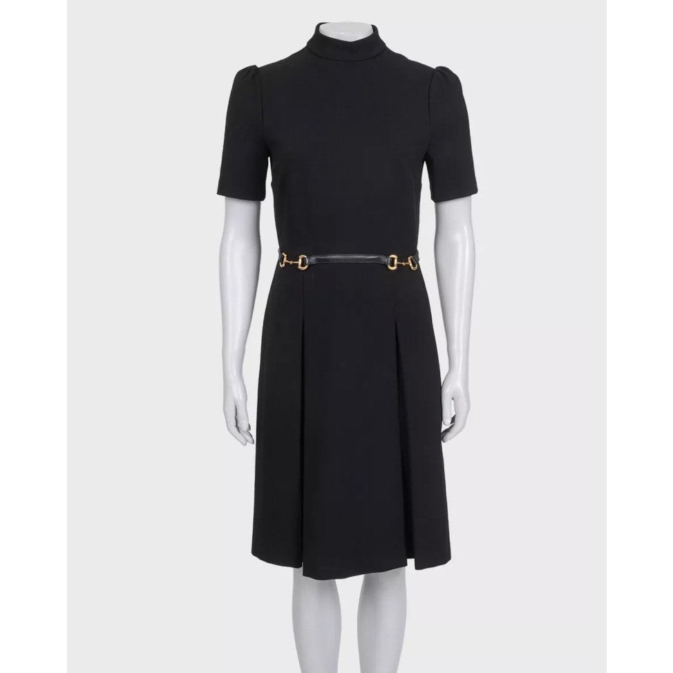 Gucci Black Fitted Dress Sz.M Pre-owned